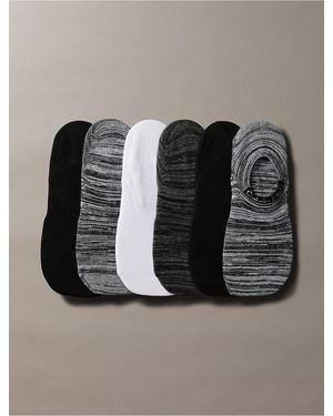 Calvin Klein Flat Knit 6-Pack Socks - Black