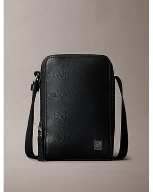 Calvin Klein Emblem Hardware Crossbody Phone Bag - Black