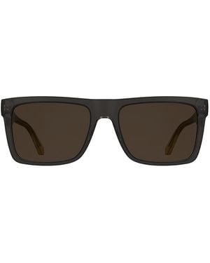 Calvin Klein Iconic Monogram Modified Rectangle Sunglasses - Brown