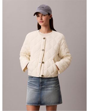 Calvin Klein Quilted Liner Jacket - Natural