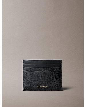 Calvin Klein Leather Card Holder - Grey