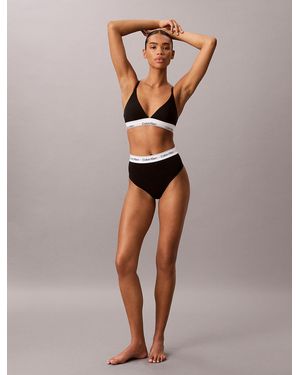 Calvin Klein String Shapewear Taille Haute - Noir