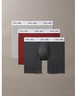 Calvin Klein 3 Pack Boxer Briefs Icon Cotton - Grey