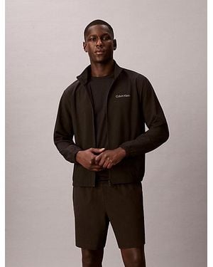 Calvin Klein Sport Performance Zip Up Windbreaker - Black