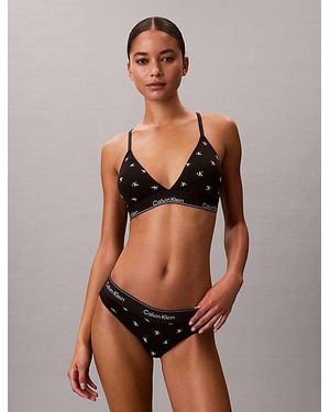 Calvin Klein Licht Gevoerde Triangel Bralette - Meerkleurig