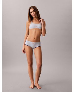Calvin Klein Slip Bikini A Vita Bassa - Blu