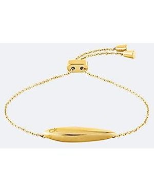 Calvin Klein Verstellbares, Geformtes Armband - Weiß