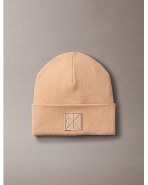 Calvin Klein Emblem Logo Beanie - Grey