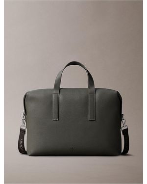 Calvin Klein All Day Commuter Briefcase - Gray