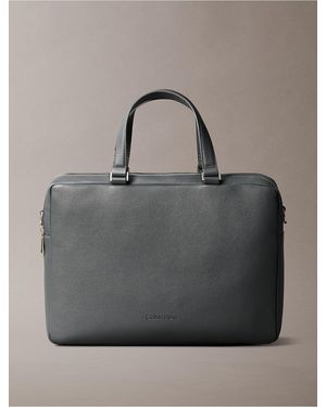 Calvin Klein Micro Pebble Commuter Bag - Gray
