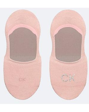 Calvin Klein 2Er-Pack No-Show-Socken Aus Weicher, Glänzender Baumwolle - Pink