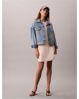 Calvin Klein Calvin Klein Monogram Mini T-Shirt Dress - Gray