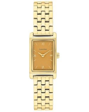 Calvin Klein Ck Light Rectangular Bracelet Watch - Metallic