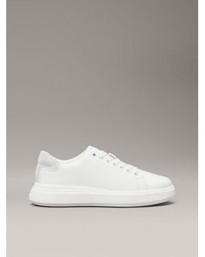 Calvin Klein Leather Trainers - Metallic