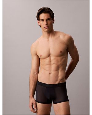 Calvin Klein Ck Sheer Mesh Trunk - Black
