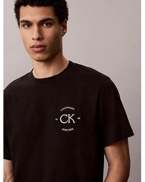 Calvin Klein Jeans Embroidered Logo T-Shirt - Black
