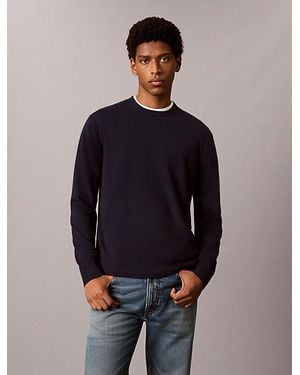 Calvin Klein Merino Wool Classic Jumper - Multicolour