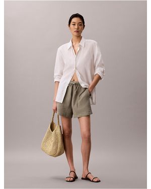 Calvin Klein Calvin Klein Double Gauze Pull-On Shorts - Pink