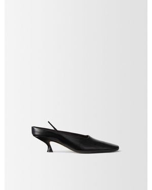 Calvin Klein Anna Leather Mule - White