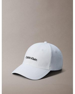 Calvin Klein Twill Logo Cap - White