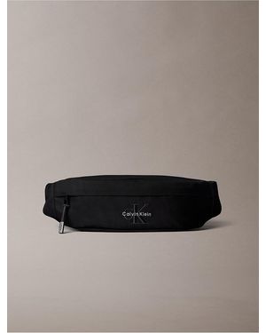 Calvin Klein Bold Monologo Belt Bag - Black