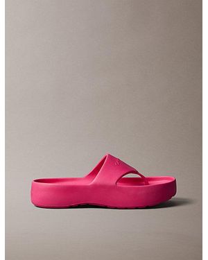 Calvin Klein Dorita Platform One Piece Sandals - Pink