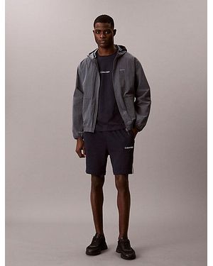 Calvin Klein Sport Cotton Blend French Terry Gym Shorts - Brown