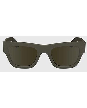 Calvin Klein Modified Rectangle Sunglasses - Green