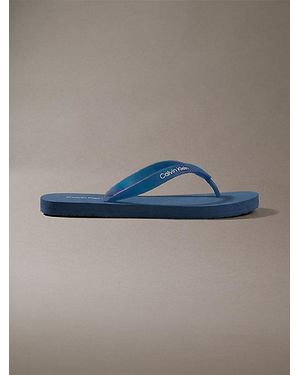Calvin Klein Rico Logo Flip Flops - Blue