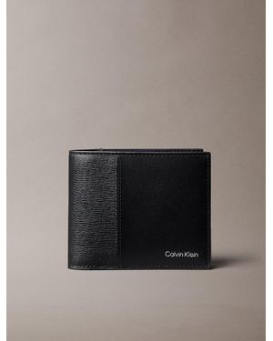 Calvin Klein Leather Rfid Slimfold Wallet - Black