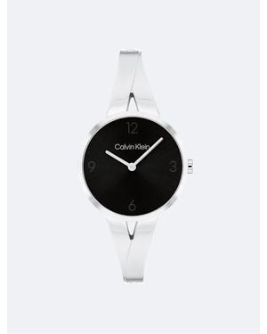 Calvin Klein Tapered Bangle Watch - White