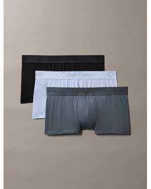 Calvin Klein 3 Pack Low Rise Trunks - Blue