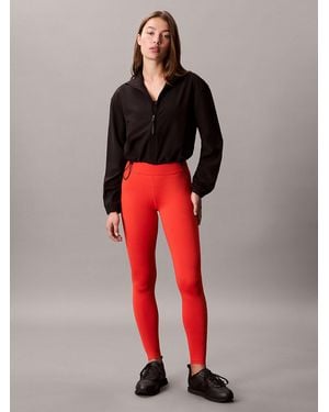 Calvin Klein Legging Da Palestra - Rosso