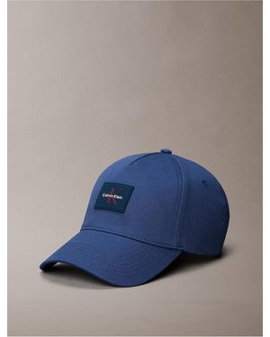 Calvin Klein Monologo Patch Baseball Cap - Blue