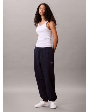 Calvin Klein Monogram Logo Jogger - Blue