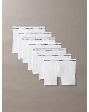 Calvin Klein 7 Pack Boxer Briefs - Multicolour
