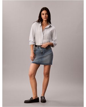 Calvin Klein Calvin Klein 90S Denim Mini Skirt - Multicolor