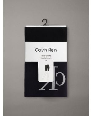 Calvin Klein Pantaloncini Aderenti Con Logo - Nero