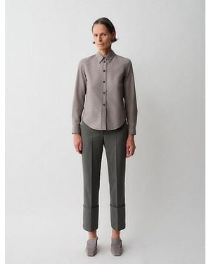 Calvin Klein Sophie Button-Down Shirt - Grey