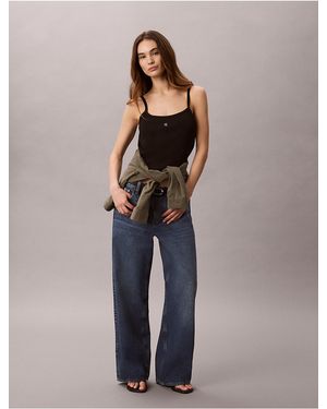 Calvin Klein Low Rise Baggy Jeans - Blue