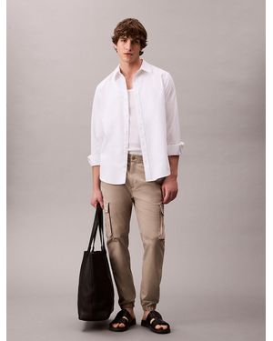 Calvin Klein Skinny Ripstop Cargo Trousers - Multicolour