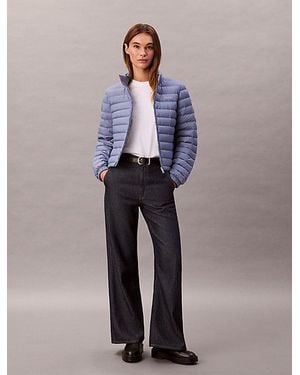 Calvin Klein Ultra Lightweight Down Puffer Jacket - Purple