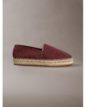 Calvin Klein Emblem Logo Espadrilles - Brown