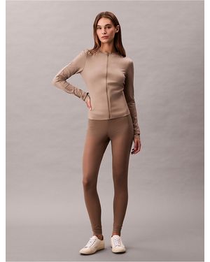 Calvin Klein Calvin Klein Invisibles Mesh High Waist Leggings - Natural