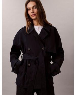 Calvin Klein Trench Corto - Nero