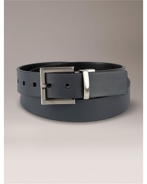 Calvin Klein Reversible Harness Buckle Belt - Gray