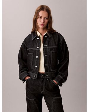Calvin Klein Denim Workwear Jacket - Black
