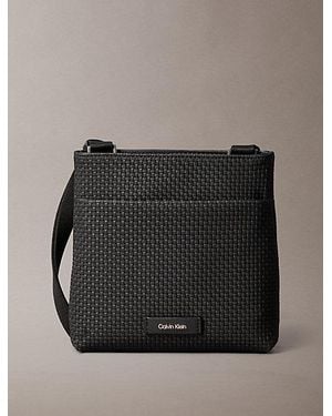 Calvin Klein Embossed Woven Flat Pack - Black