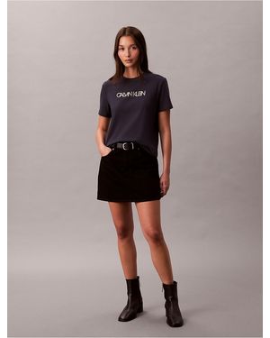 Calvin Klein Calvin Klein Foil Logo Slim T-Shirt - Multicolor