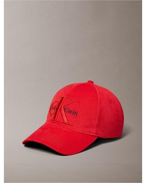 Calvin Klein Layered Monogram Logo Graphic Baseball Cap